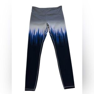 Tantris Brand Dynamic Blue and Black Gradient Leggings